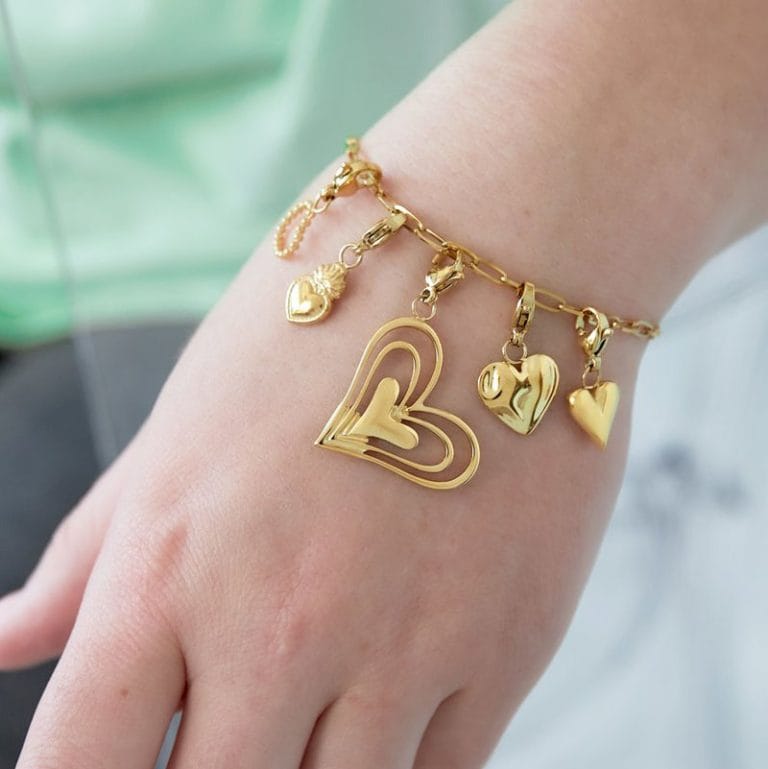 Bedelarmband Hartjes CoCo