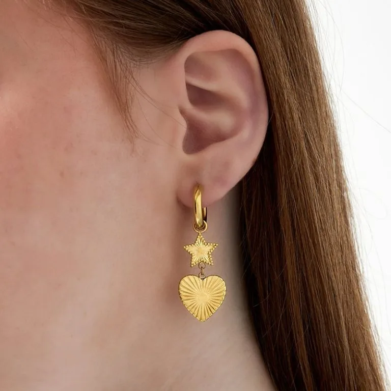 Oorbellen Ster Hartje