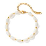 Armband met schelpen parels