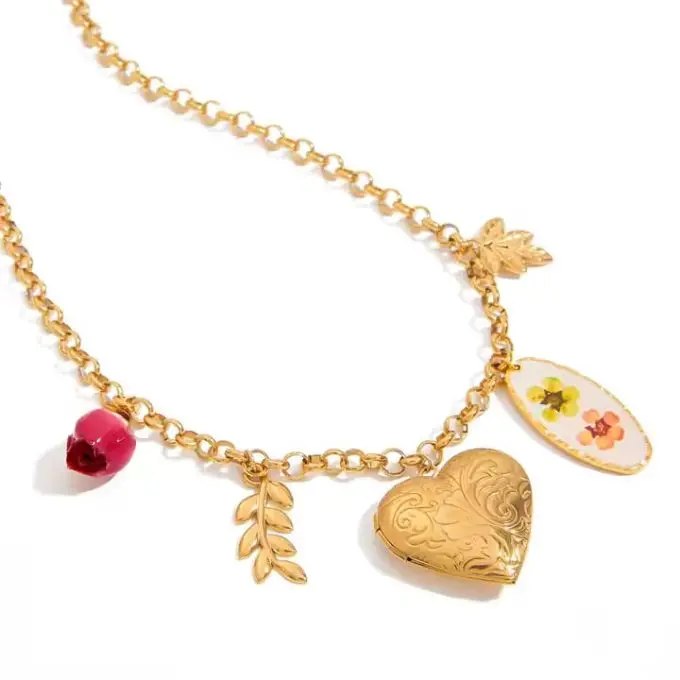 Bedelketting Love and Flowers