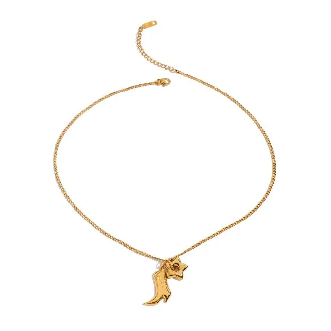 Cowboy ketting met laars en ster