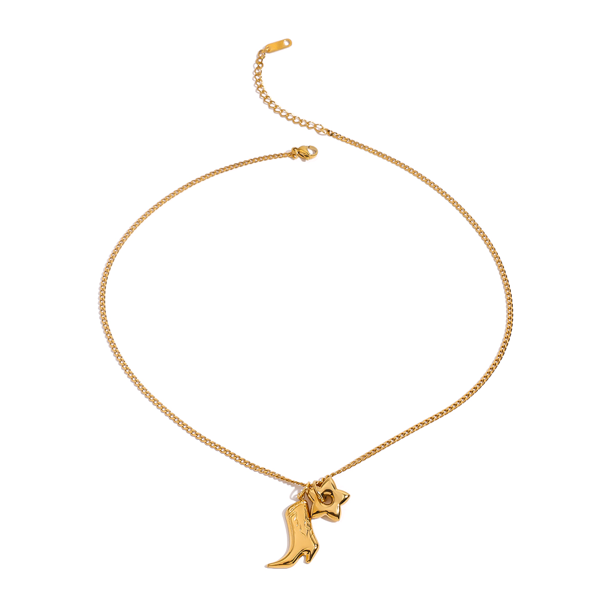Cowboy ketting met laars en ster Cowboy ketting met laars en ster
