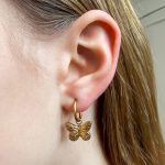 Gouden Oorbellen met Vlindertjes