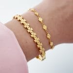 Gouden klavertje 4 armband