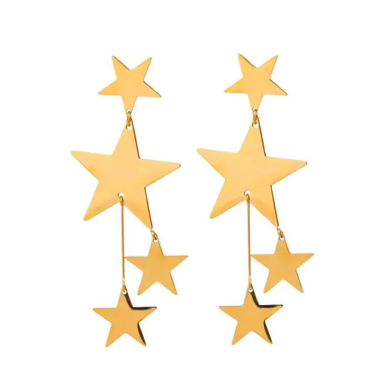 Grote oorbellen met Sterren