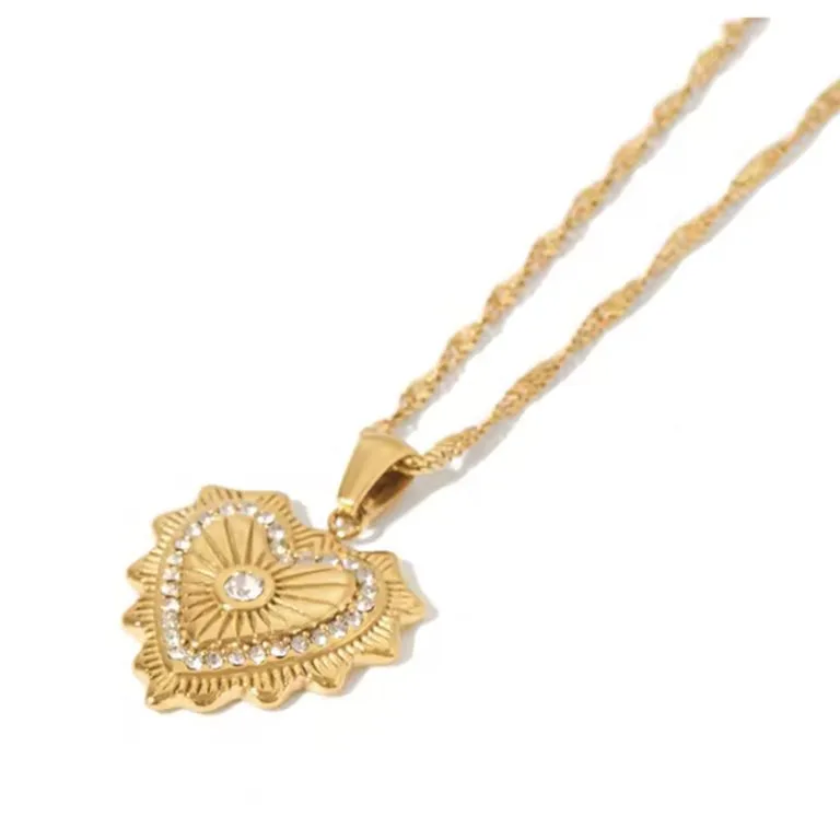 Halsketting Bohemian Hartje