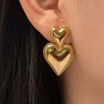 Hartjes oorbellen goud