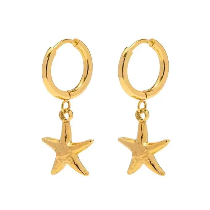 Oorbellen met zeester