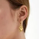 Oorbellen vlammend hartje