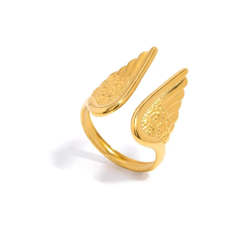 Ring met engelen vleugels