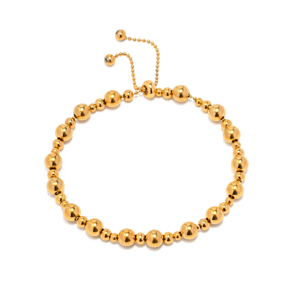 Verstelbare Gouden kralen armband