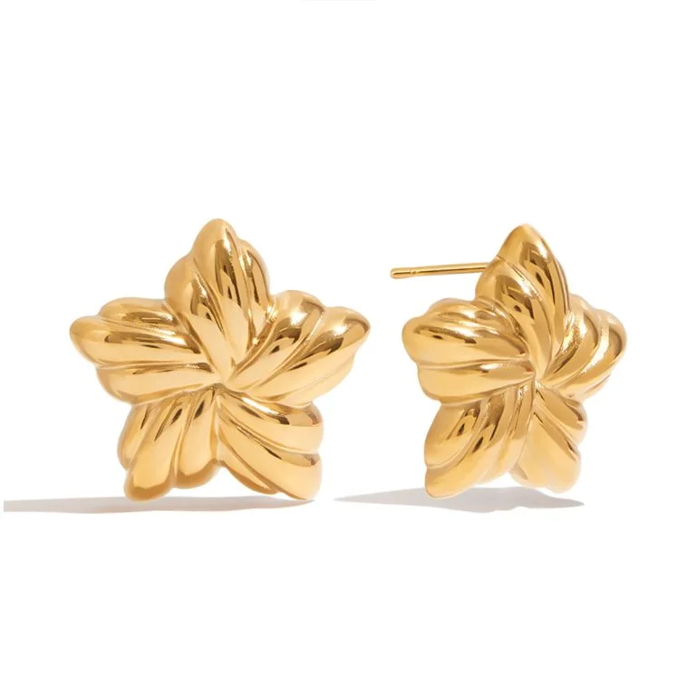 Vintage grote oorbellen knopjes