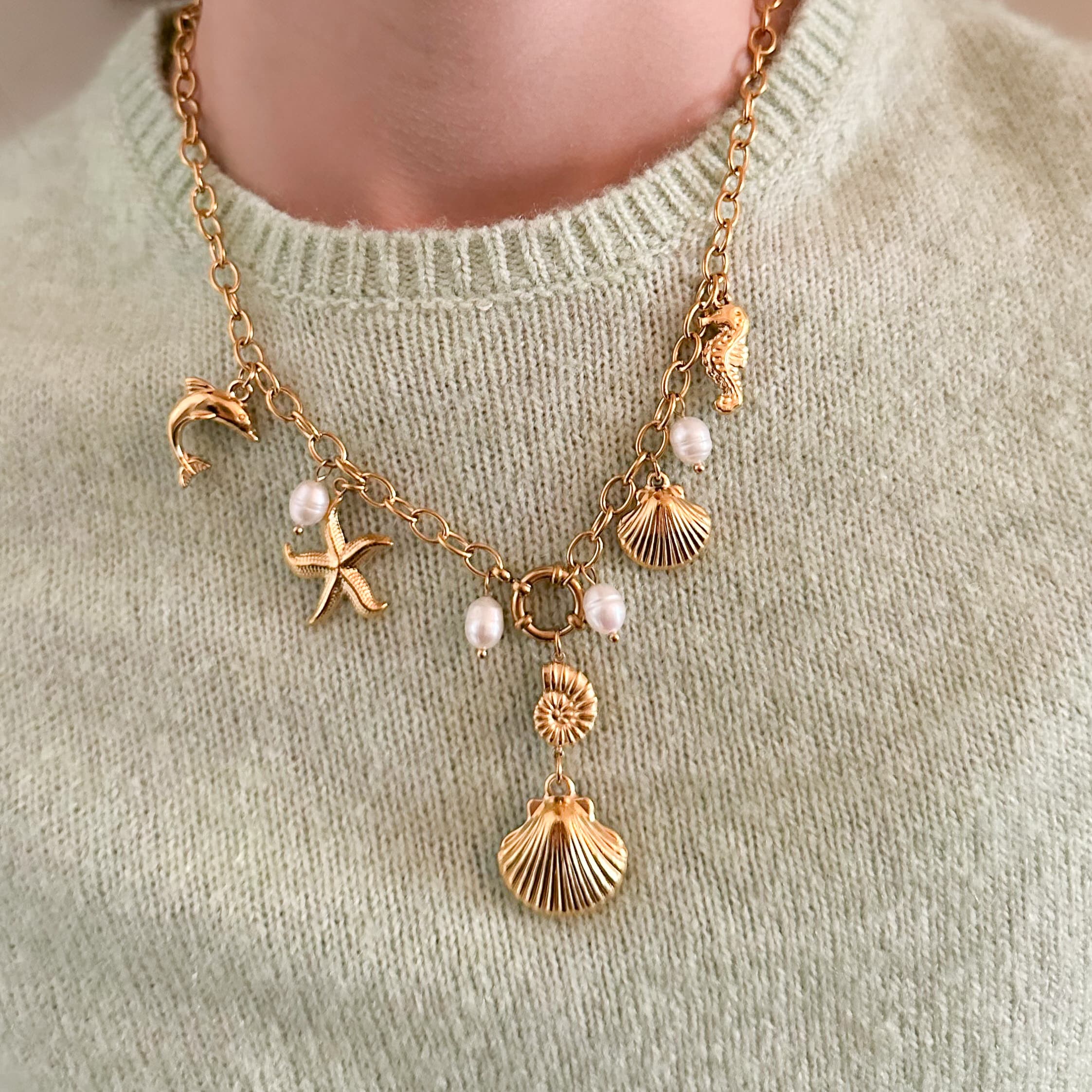 Zomer ketting met bedels-2 (1) Zomer ketting met bedels