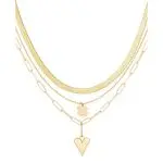 3 lagen Ketting Goud