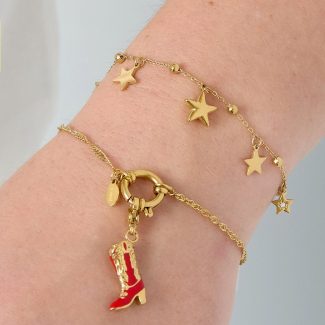 Armband met sterretjes goud