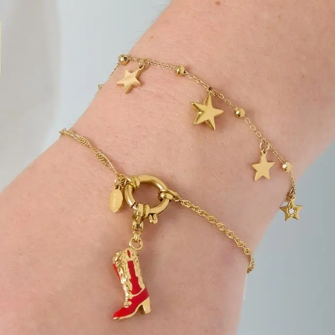 Armband met sterretjes goud
