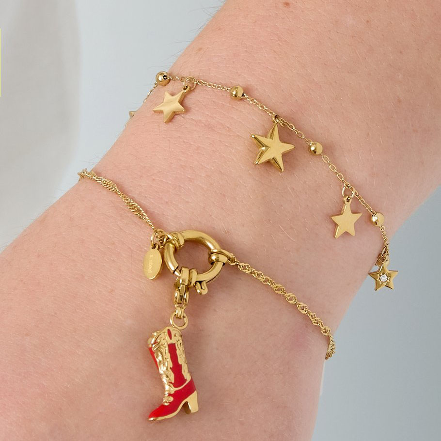 Armband met sterretjes goud Armband met sterretjes goud