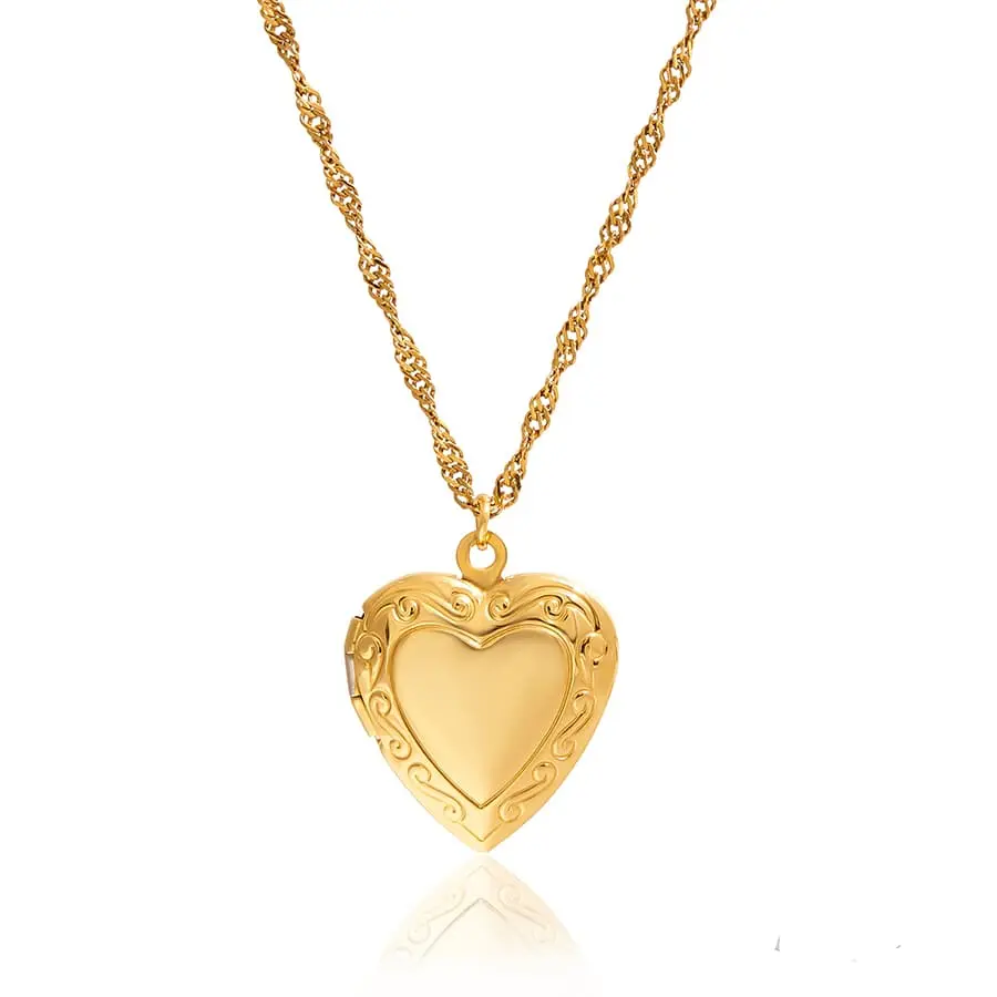 Hartjes medaillon ketting Hartjes medaillon ketting