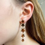 Lange sterretjes oorbellen