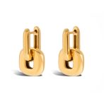 Link oorbellen goud