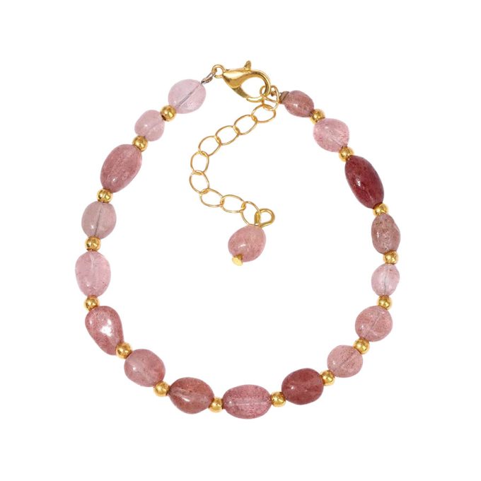 Aardbeienkwarts armband