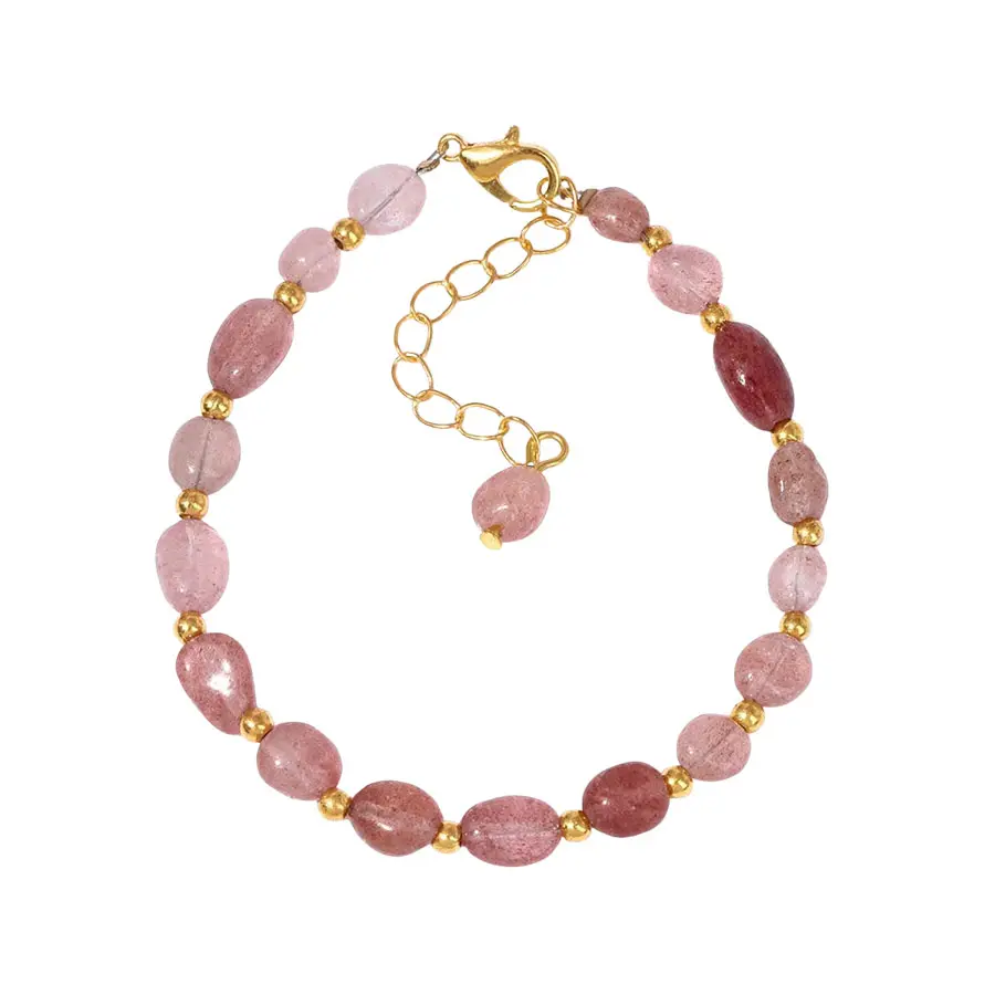Aardbeienkwarts armband Aardbeienkwarts armband