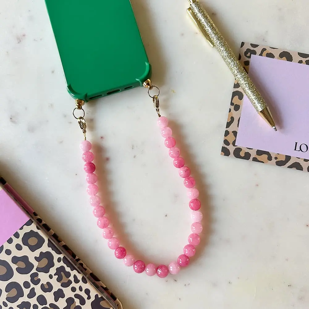 Roze telefoonkoord jade