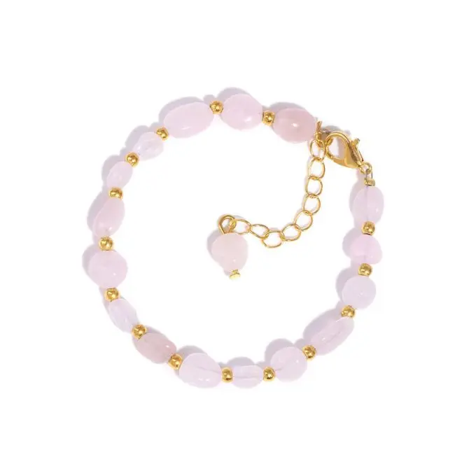 Rozenkwarts armband