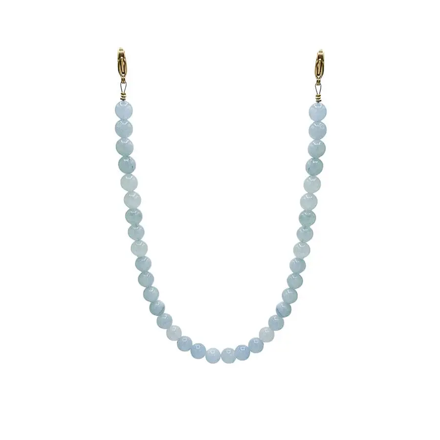 Telefoonkoord Blauwe Aquamarijn (1) Telefoonkoord Blauwe Aquamarijn