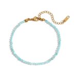 Armband met amazoniet kralen