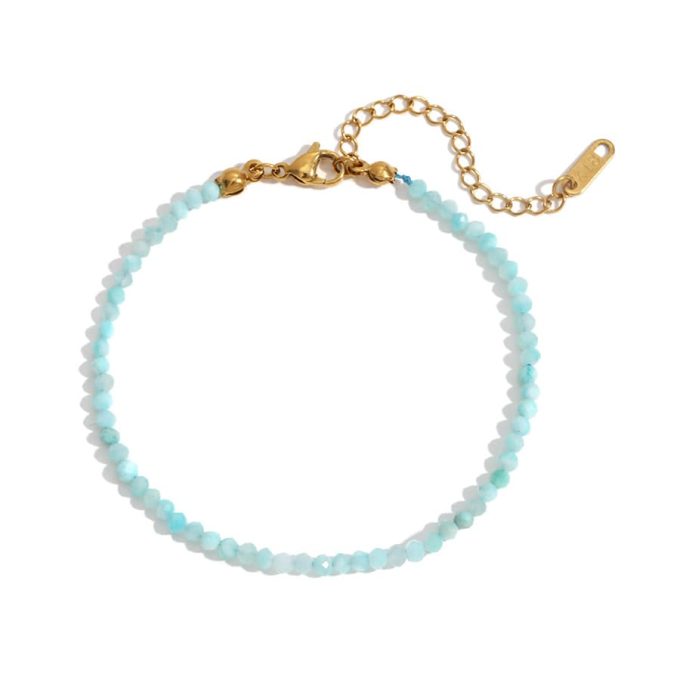 Armband met amazoniet kralen