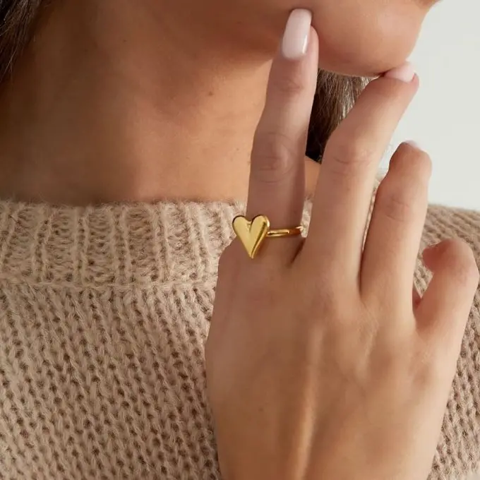 Classy Hartjes Ring Goud