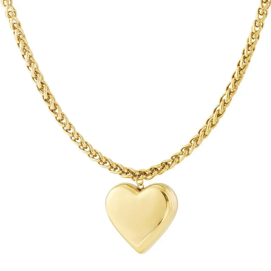 Gouden Ketting Groot Hart Bold Gouden Ketting Groot Hart Bold