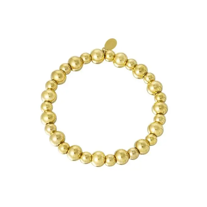 Grote Gouden Kralen Armband