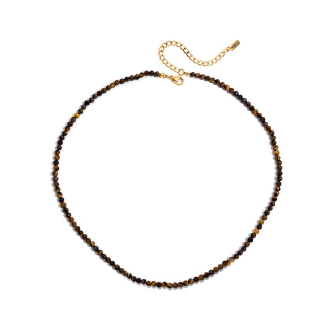 Ketting met tijgeroog kralen