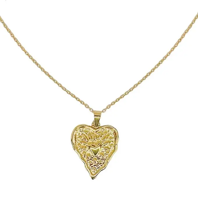 Lange ketting met hart