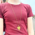 Lange ketting met hart Love