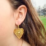 Oorbellen met hart Fire of Love m