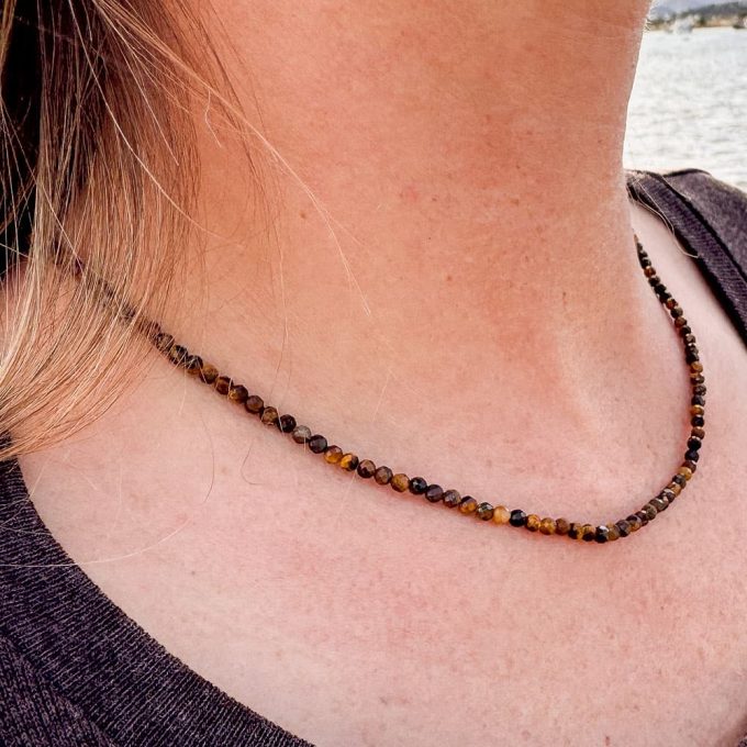 Tijgeroogketting kraaltjes