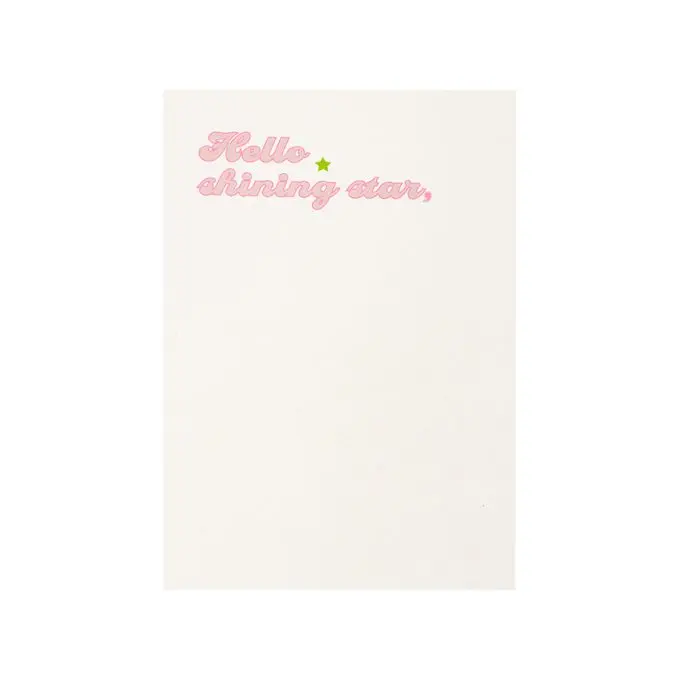 Wenskaart You're a Star achter