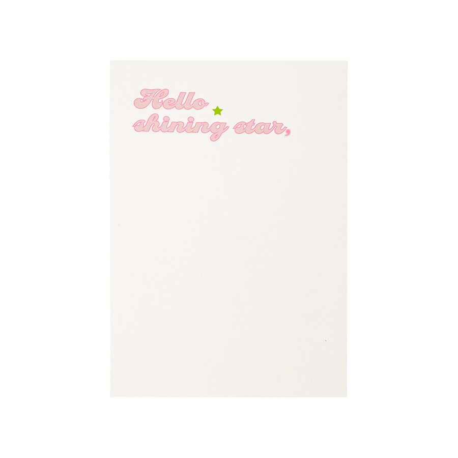 Wenskaart You're a Star achter