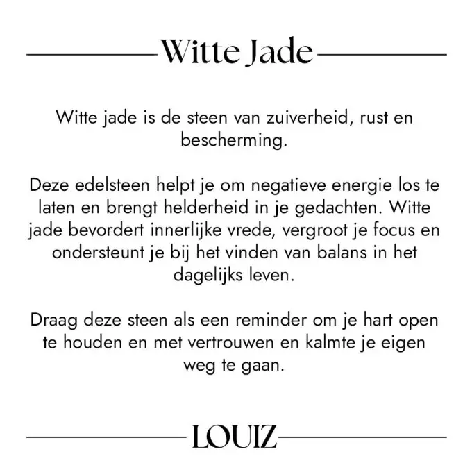 Witte Jade betekenis
