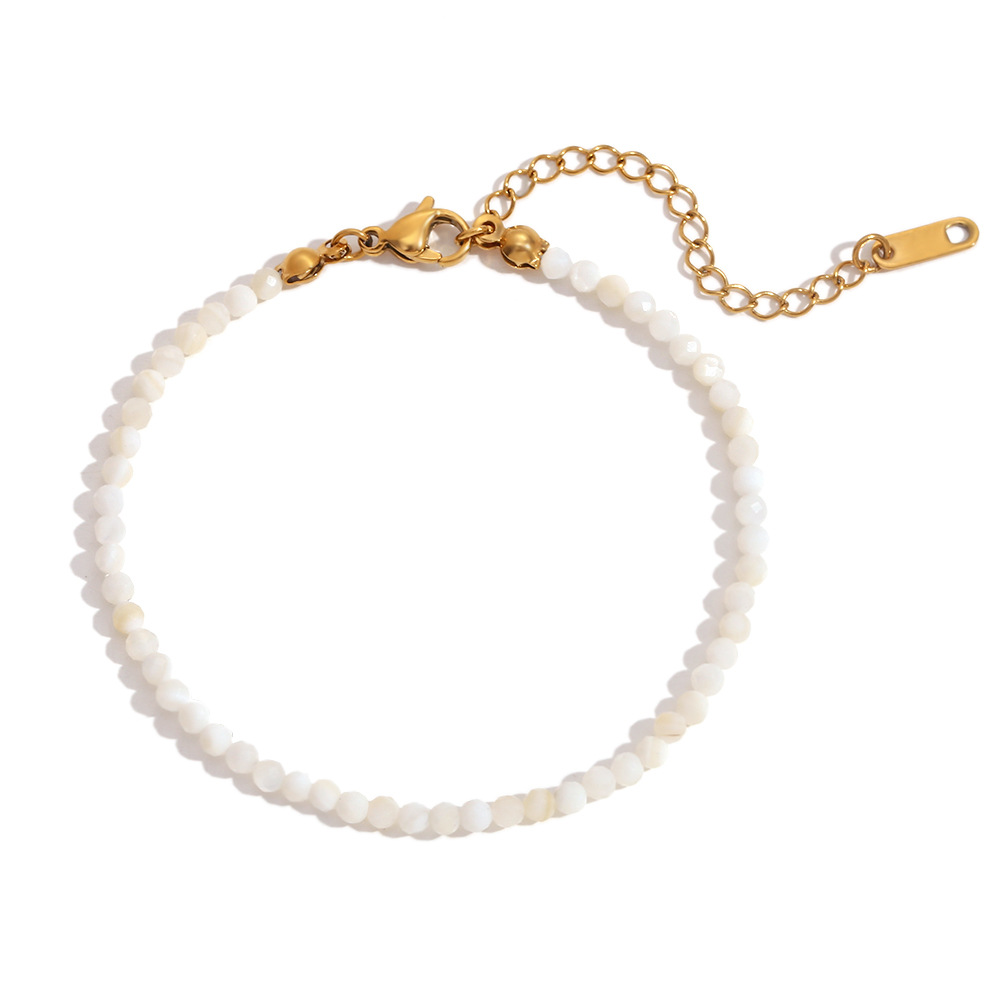 Witte Jade kralen armband Witte Jade kralen armband