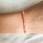 Zonnesteen kralen armband