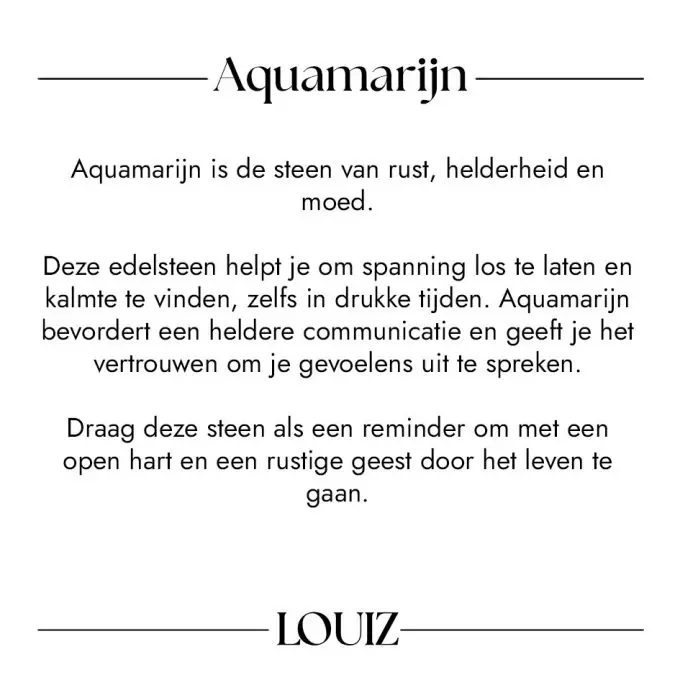 Aquamarijn betekenis