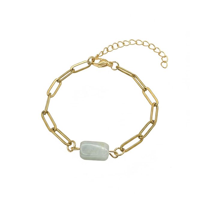 Armband met Aquamarijn steentje