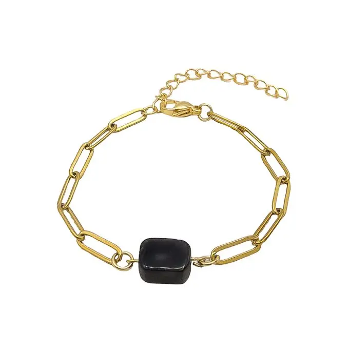 Armband met Obsidiaan steentje