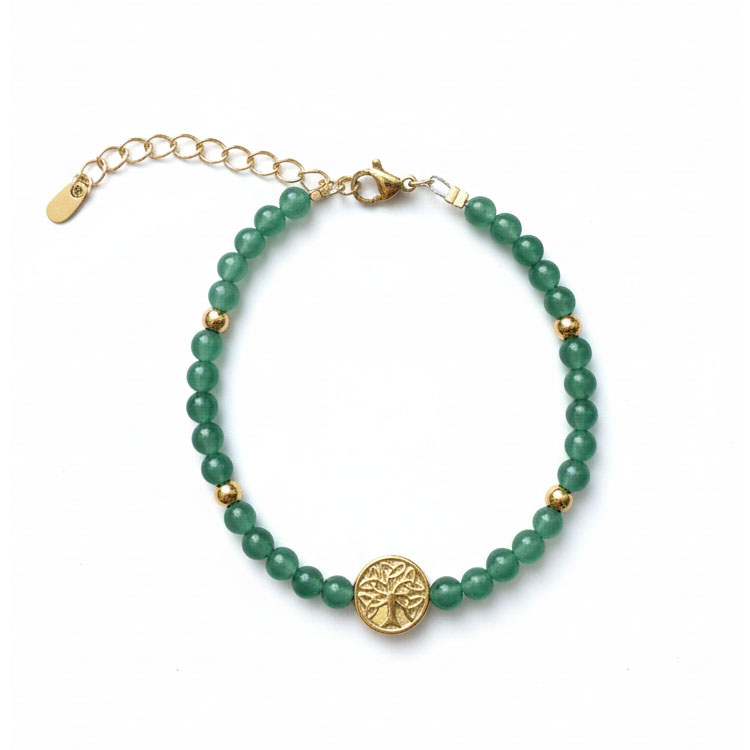 Aventurijn armband met levensboom Aventurijn armband met levensboom