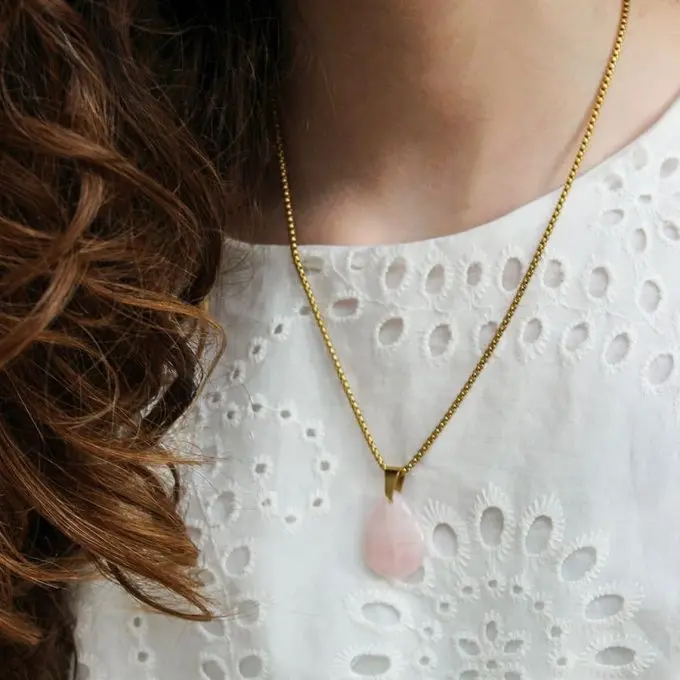 Ketting met Rozenkwarts