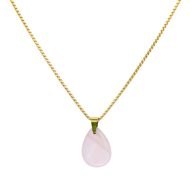 Ketting met rozenkwarts